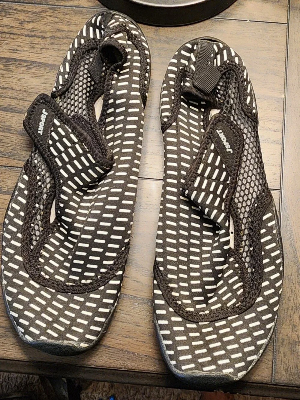 JSPORT Mermaid Too Women's Water Shoes Size 6.5 Black Mesh Aqua Beach Pool